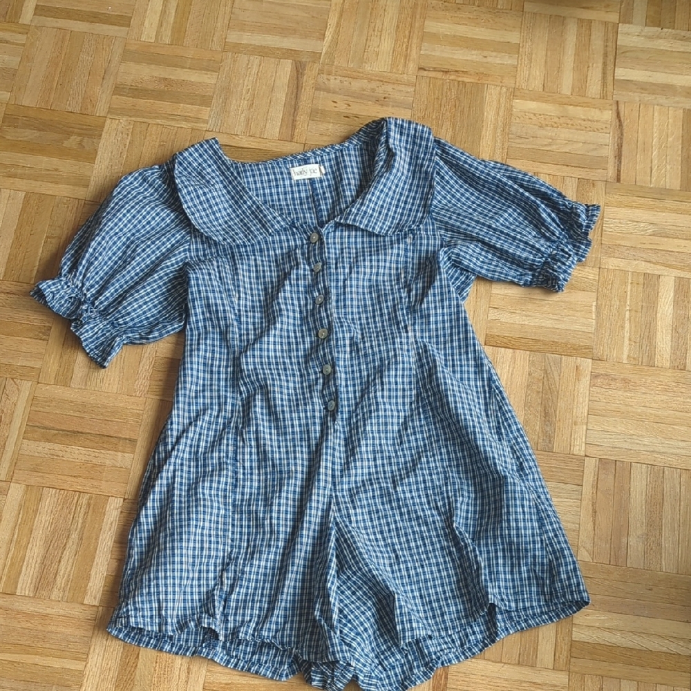 Harly Jae Plaid Dorothy Romper